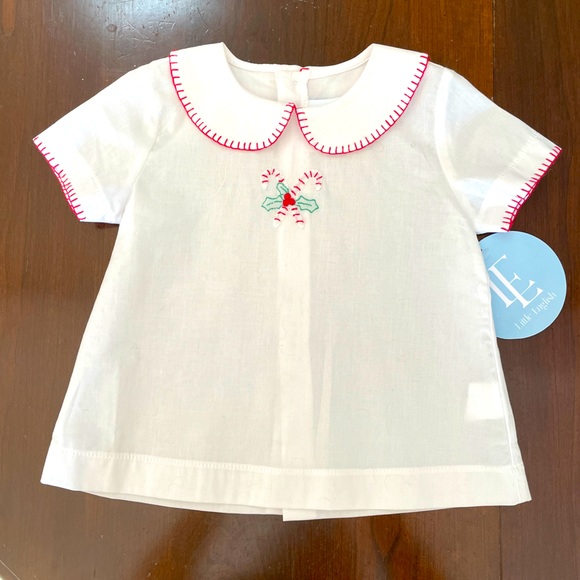 Little English Other - 🎄 NWT Little English Candy Cane Christmas Whipstitch Shirt, 12-18M
